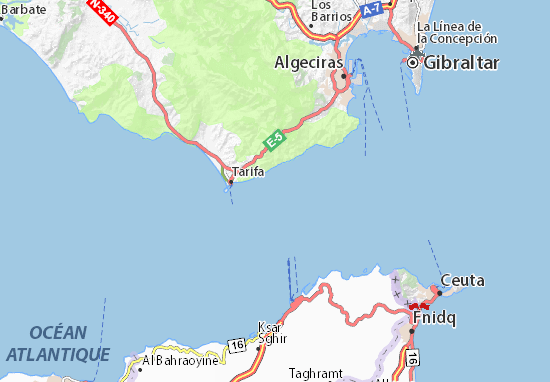 Estrecho de Gibraltar Map