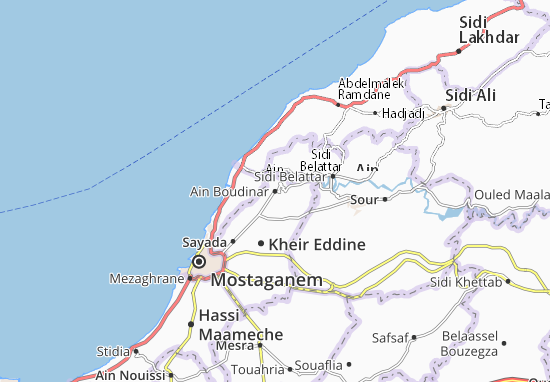 Mapa Ain Boudinar