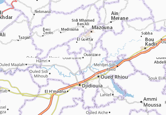 Mapa Ouarizane