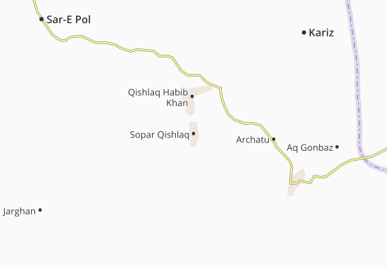 Karte Stadtplan Sopar Qishlaq