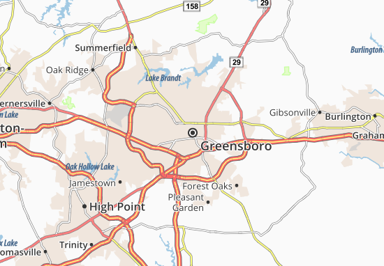 Greensboro Map