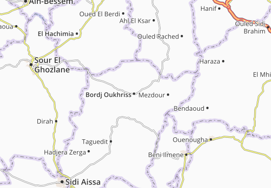 Mapa Bordj Oukhriss