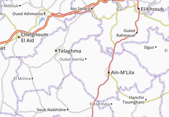 Karte Stadtplan Ouled Hamla