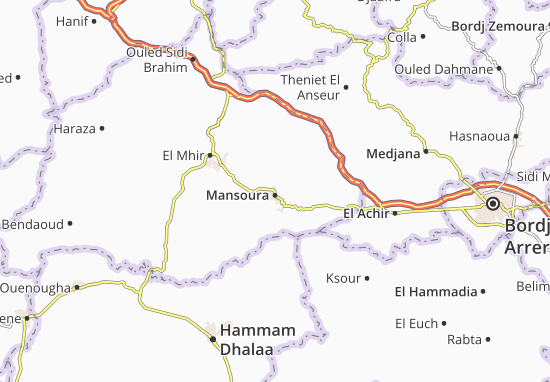 Kaart Plattegrond Mansoura
