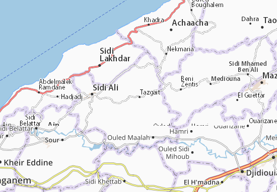 Karte Stadtplan Tazgait