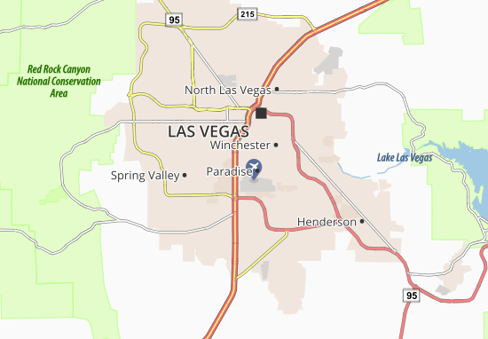 MICHELIN The Las Vegas Strip map - ViaMichelin