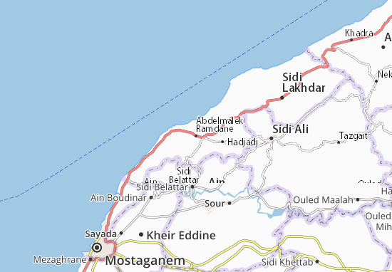 Karte Stadtplan Abdelmalek Ramdane