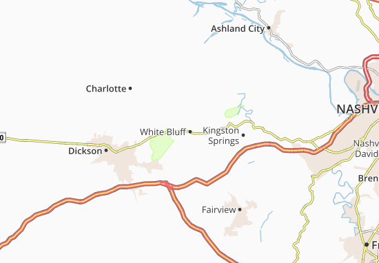 Karte Stadtplan White Bluff