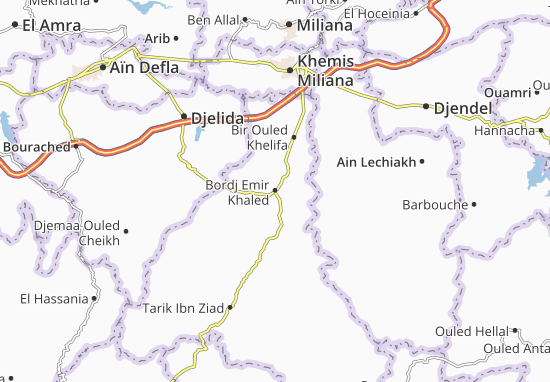 Mapa Bordj Emir Khaled