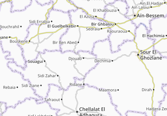 Kaart Plattegrond Djouab