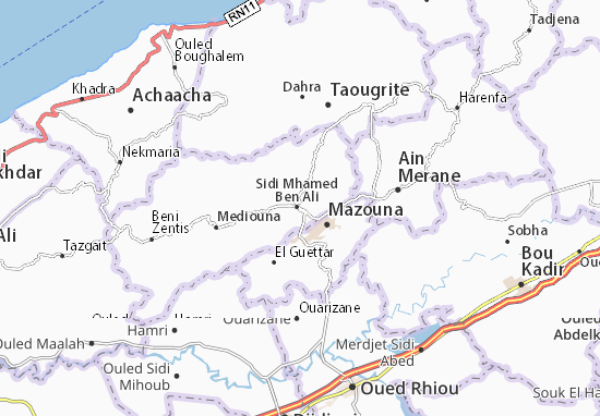 Kaart Plattegrond Sidi Mhamed Ben Ali