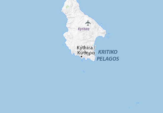 Mapa Kýthira