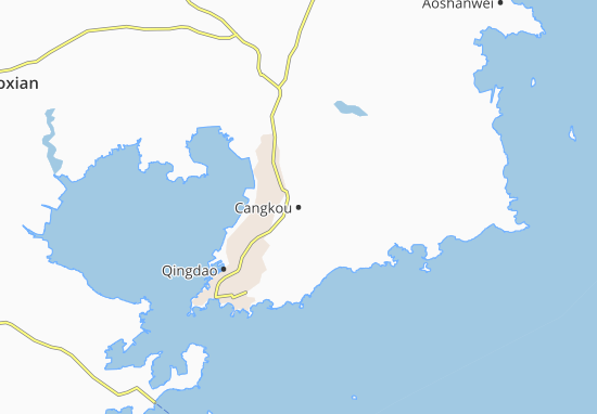 Karte Stadtplan Cangkou