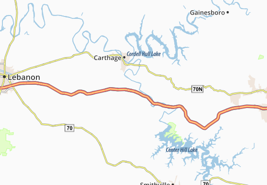 Mapa Gordonsville