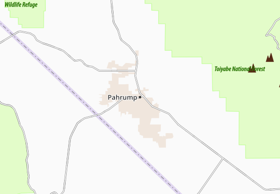 Kaart Plattegrond Pahrump