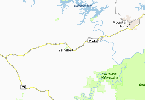 Mapa Yellville