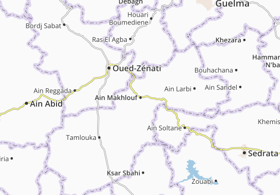 Karte Stadtplan Ain Makhlouf