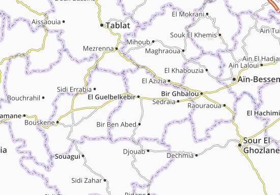 Kaart Plattegrond El Guelbelkebir