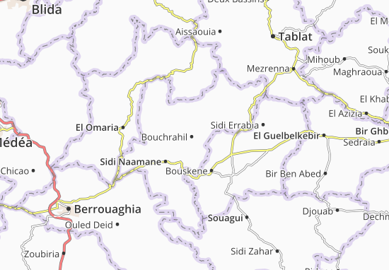 Kaart Plattegrond Bouchrahil