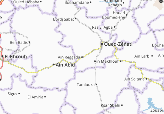 Karte Stadtplan Ain Reggada