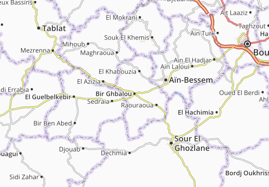 Bir Ghbalou Map