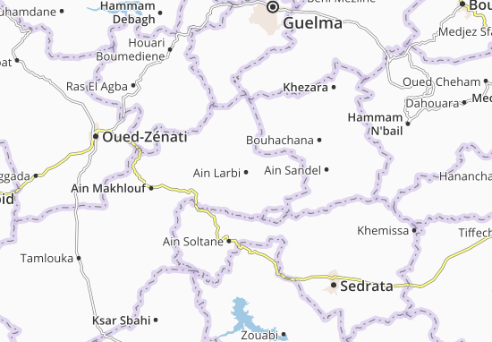 Kaart Plattegrond Ain Larbi