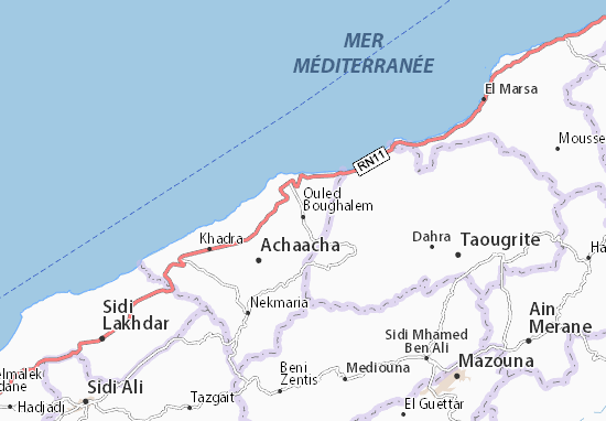 Mapa Ouled Boughalem