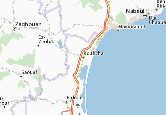 Kaart Plattegrond Bouficha