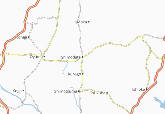 Mapa Shimodate