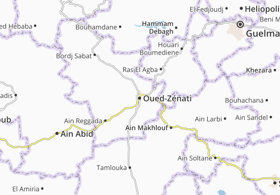 Kaart Plattegrond Oued-Zénati
