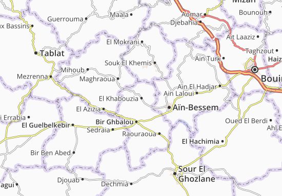 Carte-Plan El Khabouzia