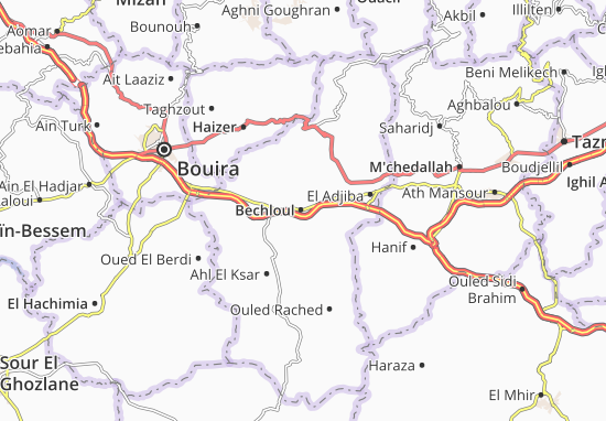 Mapa Bechloul
