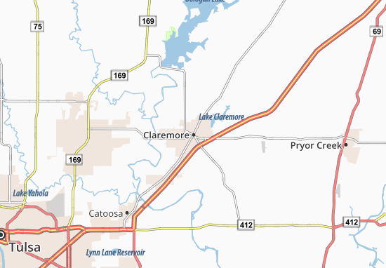 Mapa Claremore