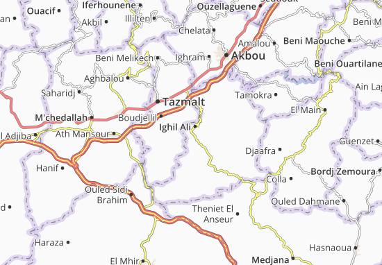 Karte Stadtplan Ighil Ali