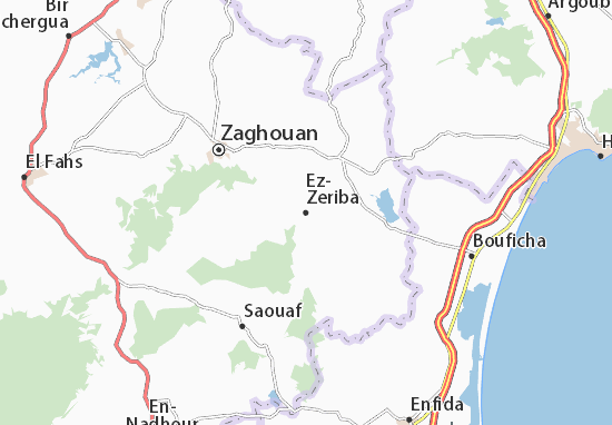 Kaart Plattegrond Ez-Zeriba