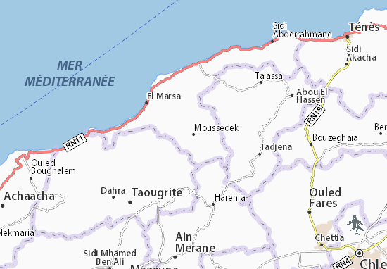 Mapa Moussedek
