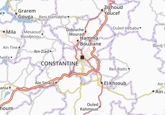 Karte Stadtplan Constantine