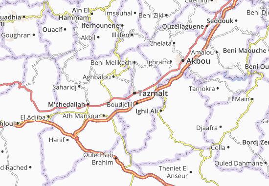 Mapa Tazmalt