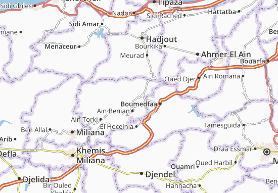 Mapa Hammam Righa