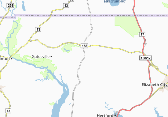 Mapa Hoflers Fork