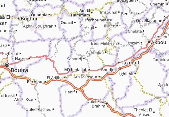 Mapa Saharidj
