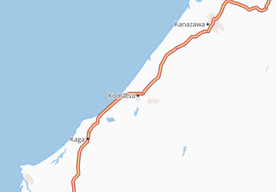 Karte Stadtplan Komatsu