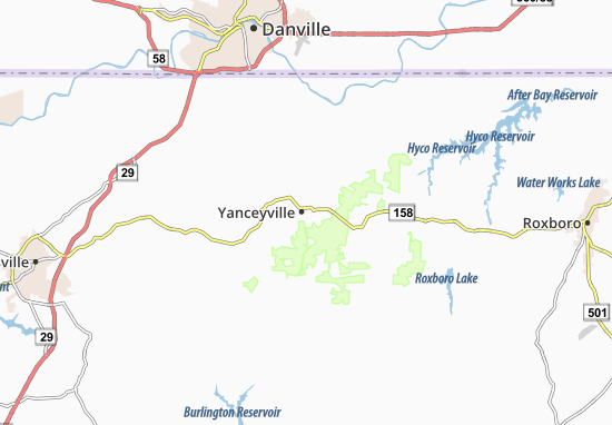 Mapa Yanceyville
