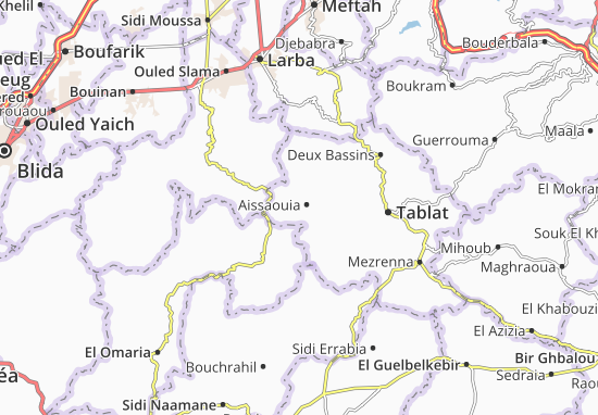 Aissaouia Map