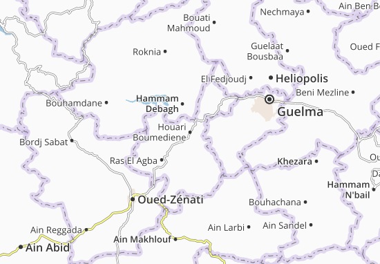 Mapa Houari Boumediene
