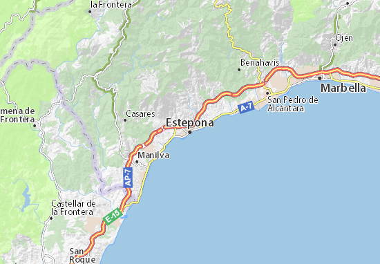 Estepona Map: Detailed maps for the city of Estepona - ViaMichelin