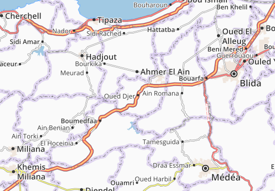 Mapa Oued Djer