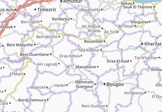 Karte Stadtplan Draa Kebila