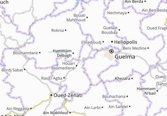 Karte Stadtplan Medjez Amar