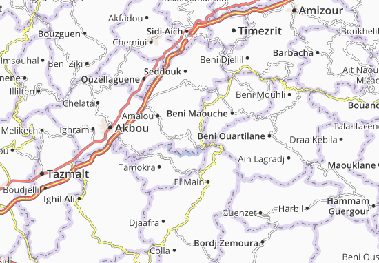 Mapa Bouhamza